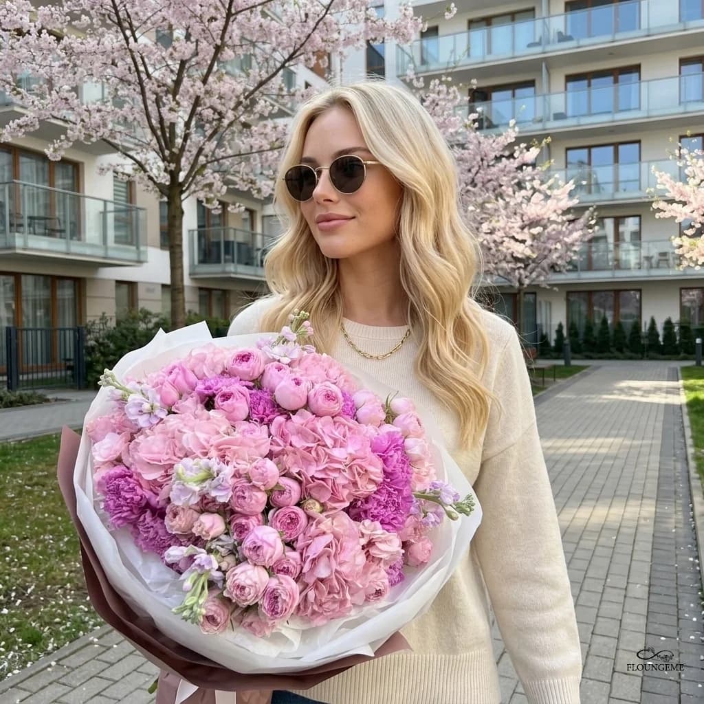 Букет "Рожевий шовк"